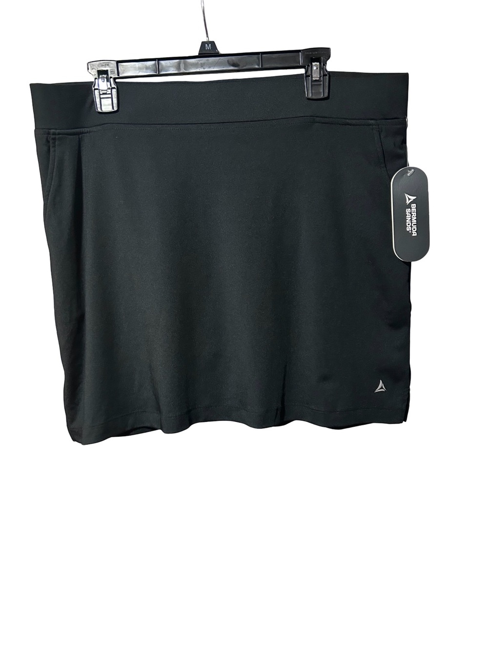 NWT Bermuda Sands Black Golf Tennis Skort Size XL
